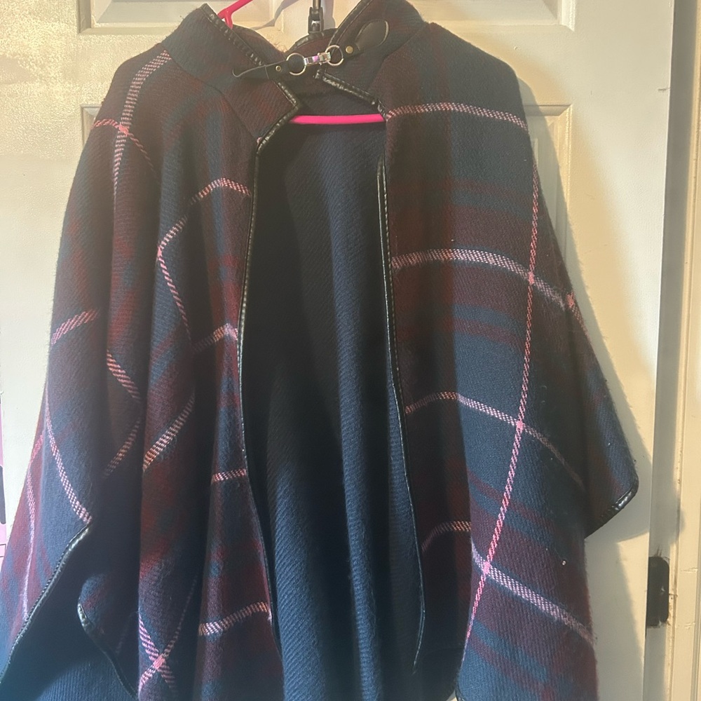 Apt. 9 Dark Navy Cape with Buckle